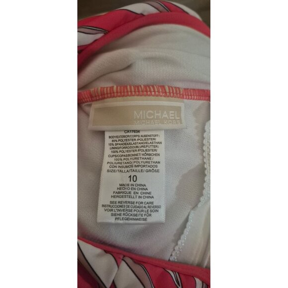 Michael Kors Slimming Conturing One-piece Bathingsuit Swimsuit Women's Size 10 - Picture 3 of 3